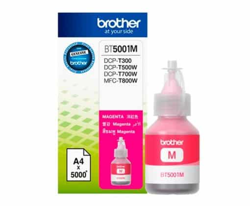 Botella De Tinta Brother Bt5001m Magenta 5,000 Paginas