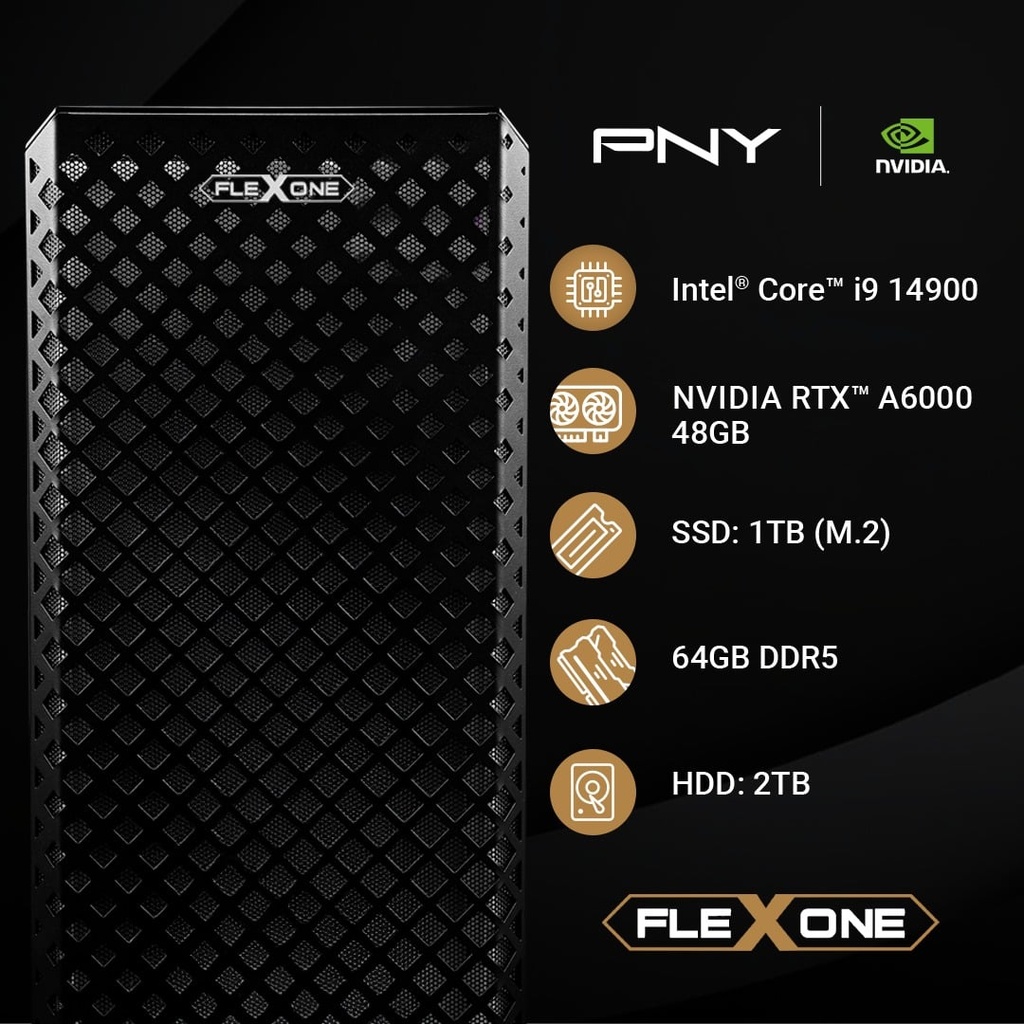 Computadora       Flexone Ws Proart Intel Core I9 14900 64gb Ddr5 Z790 Proart1tb SSD M.2 2tb HDD 850w 80+ Wc 360mm Wifi Nvidia Pny Quadro A6000 48gb