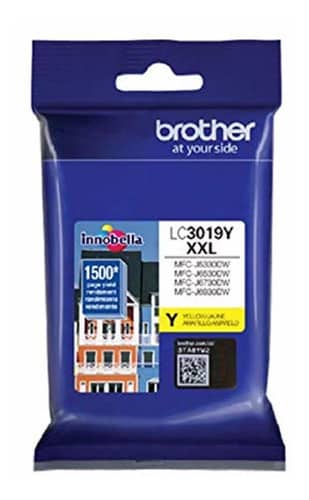 Cartucho Brother Lc3019y Amarillo 1500 Paginas Aporx. Alto Rend. P/mf