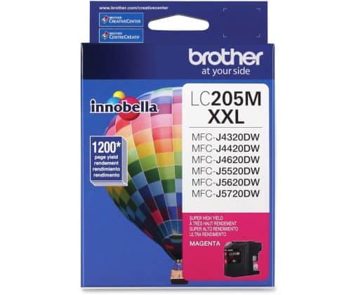 Cartucho De Tinta Brother Lc205m Xxl Magenta Alto Rend 1200 Pag