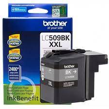 Cartucho Brother Lc509bk Negro 2,400 Pag. Aprox. Alto Rend