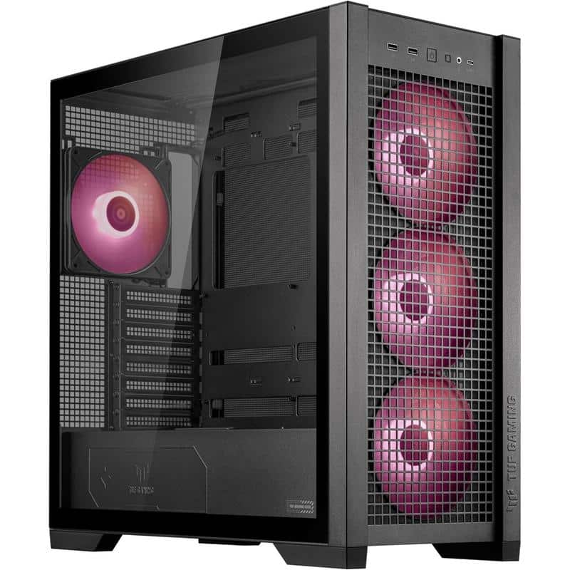 Gabinete Asus Tuf Gaming Gt302 Argb M-atx Black Fans 4 X 140mm
