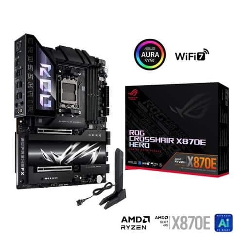 Tarjeta Madre Asus Rog Crosshair X870e Hero Am5/4 X Ddr5/usbc/hdmi/atx