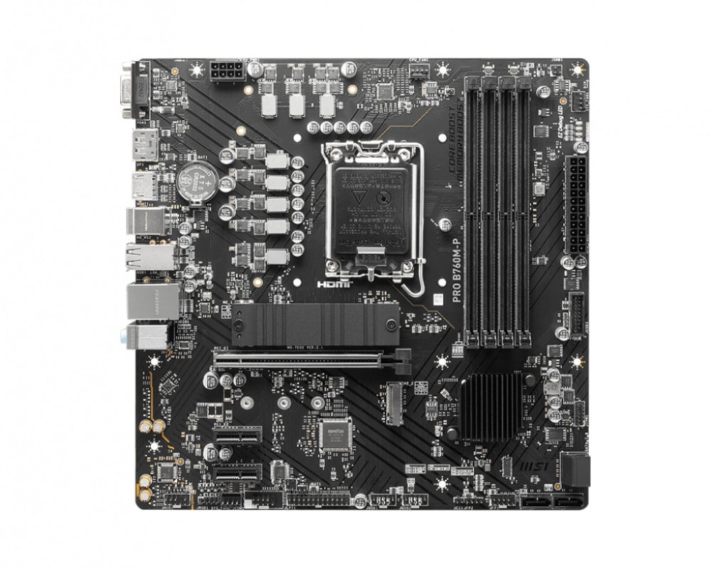 Tarjeta Madre Msi Pro B760m-p M.2 Pcie 4.0 Ddr5 4x128 6800+ S-1700