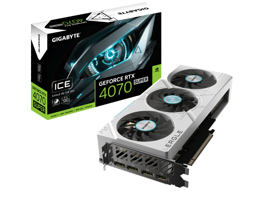 Tarjeta de Video Gigabyte NVIDIA GeForce RTX 4070 SUPER EAGLE OC ICE, 12GB 192-bit GDDR6X, PCI Express 4.0 GV-N407SEAGLEOC ICE-12GD