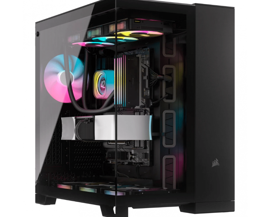 GABINETE CORSAIR 6500X AIRFLOW /SEMI- TORRE/ MICRO-ATX / MITX /NEGRO RGB/ GAMER (CC-9011269-WW)
