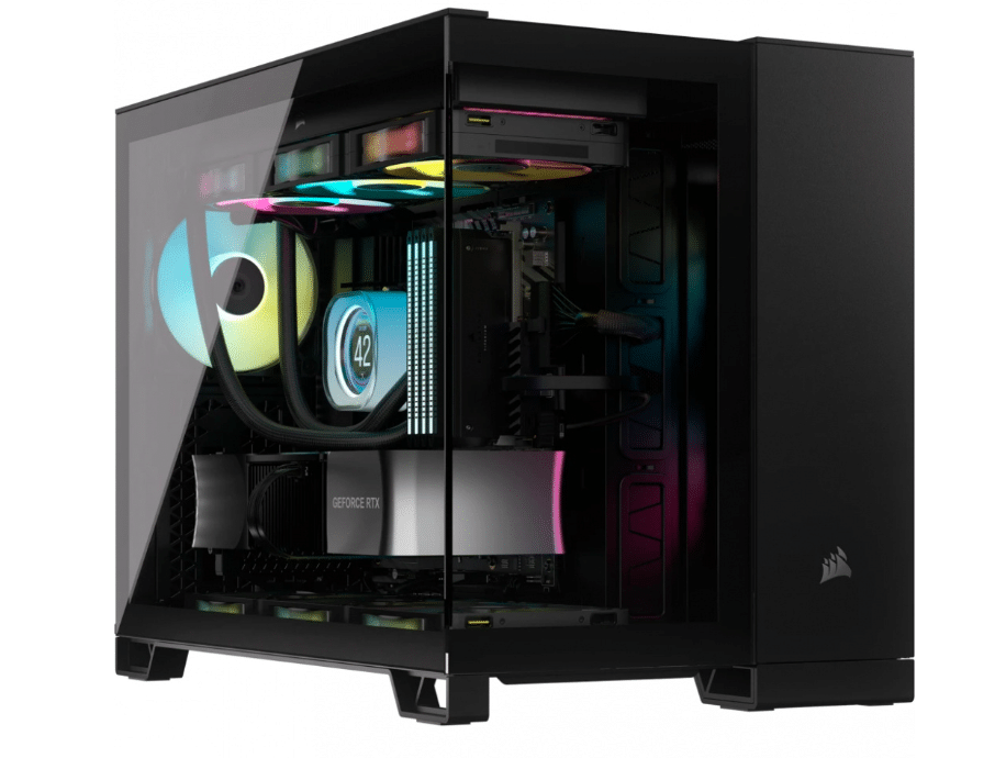 GABINETE CORSAIR 2500X LINK/ NEGRO/SEMI- TORRE/ MICRO-ATX MITX /CRISTAL TEMPLADO/GAMER/ CC-9011267-WW