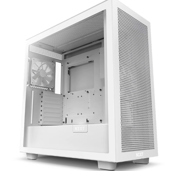 GABINETE NZXT H7 FLOW/BLANCO/CON VENTANA/MIDI-TOWER/MICRO-ATX/GAMER