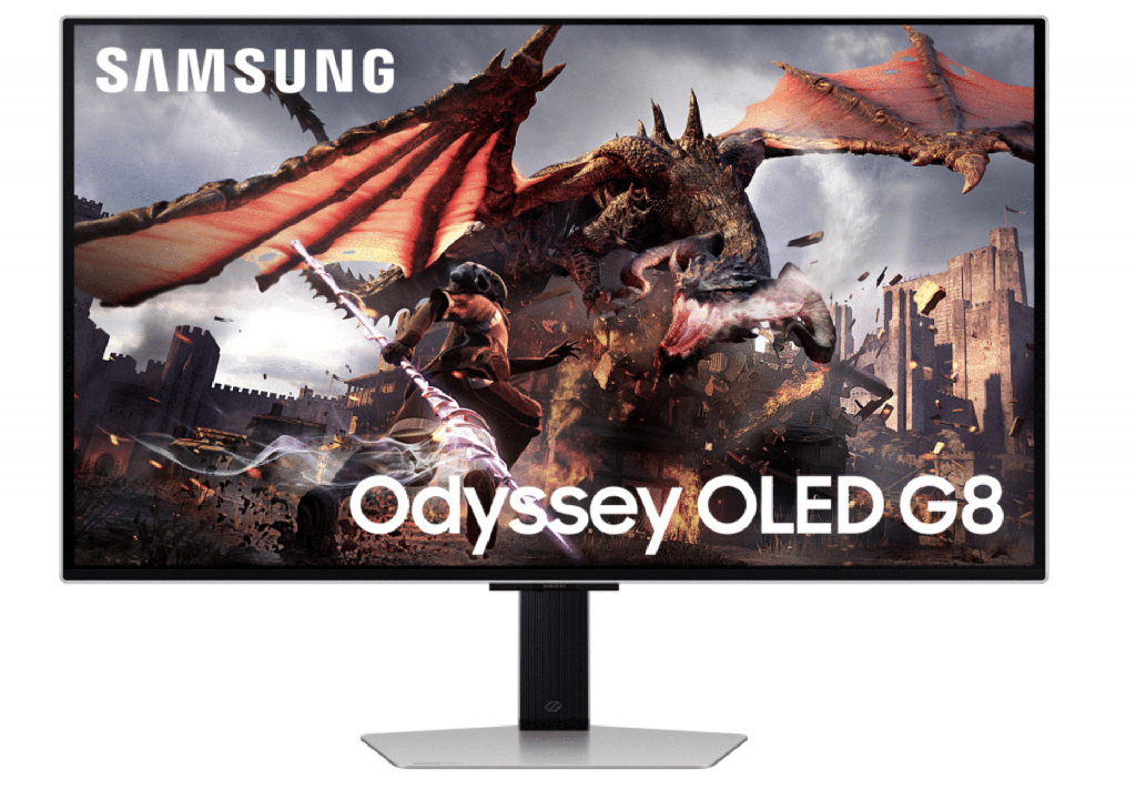 MONITOR LED SAMSUNG 32 PULGADAS 4K UHD (3,840 X 2,160) FLAT, ODYSSEY OLED G8, 0.03MS, FREESYNC PREMIUM PRO, 240 HZ,  D. PORT, HDMI, USB HUB, WIFI, BOCINAS