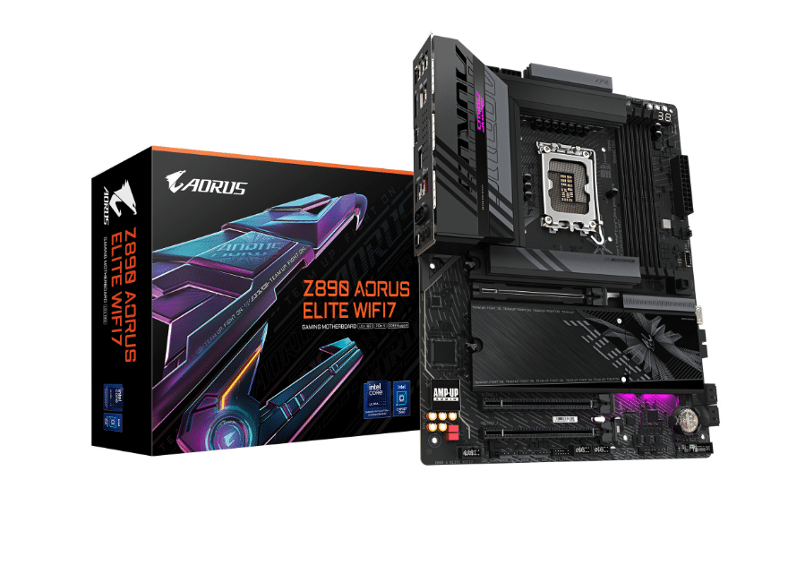 TARJETA MADRE GIGABYTE Z890 A ELITE WIFI7 / DDR5 / SOCKET 1851 INTEL SERIE 2 / WIFI 7 / BT / GAMA ALTA
