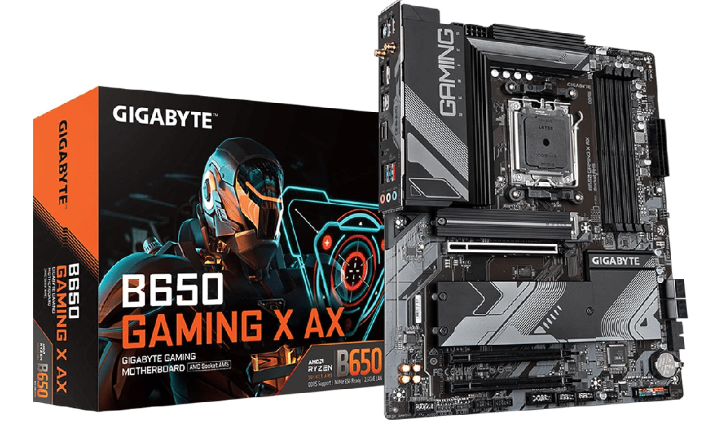 TARJETA MADRE GIGABYTE B650 GAMING X AX / SOCKET AM5 / 4X DDR5 DIMM / DP / HDMI / WIFI 6E / BT 5.3 / GAMA MEDIA