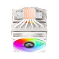 DISIPADOR DE AIRE BALAM RUSH NITROX NX70 / HIDRAULICO / 4 PINES PWM ARG / 3 PINES 5V / 6 PIPAS 2 TORRES / 600 -1800 RPM / FLUJO DE AIRE 73.6 CFM / 210 W / INTEL - AMD / BLANCO / BR-937931