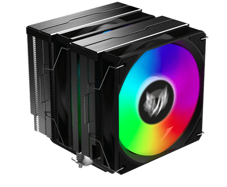 DISIPADOR DE AIRE BALAM RUSH NITROX NX70 / HIDRAULICO / 4 PINES PWM ARGB / 3 PINES 5V / 6 PIPAS 2 TORRES / 600 -1800 RPM / FLUJO DE AIRE 73.6 CFM / INTEL - AMD / 120 MM / NEGRO / BR-937382