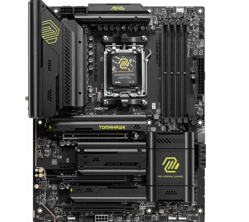 MB MSI X870 AMD S-AM5 9000A GEN/4X DDR5 5000/PCIE 4.0 y 5.0/HDMI/4XUSB 2.0/M.2/ATX/WIFI 6E/BLUETOOTH 5.3/GAMA MEDIA /GAMER/RGB