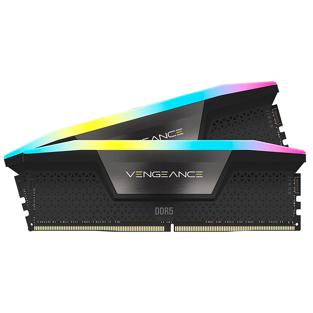 MEMORIA RAM CORSAIR  DDR5 VENGEANCE RGB 48GB (2 X 24GB) 7000MT/S CL40  BLACK (CMH48GX5M2B7000C40)