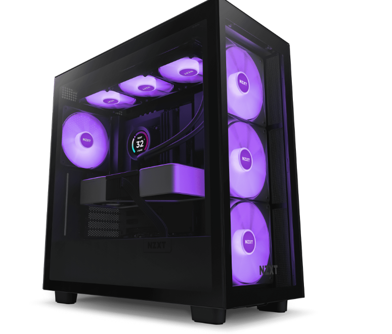 GABINETE NZXT H7 ELITE RGB /NEGRO/CON VENTANA/MIDI-TOWER/MICRO-ATX/4VENTILADORES/GAMER.