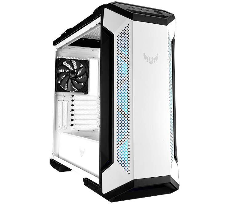 GABINETE ASUS TUF GAMING GT501 CASE/BLANCO/MEDIA TORRE/ATX/EATX/CRISTAL TEMPLADO/RGB/GAMER