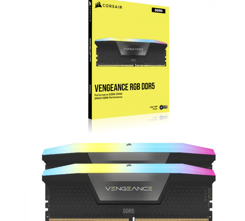 Kit Memoria RAM Corsair Vengeance DDR5, 6000MHz, 64GB - 2 x 32GB, CL40, XMP  CMH64GX5M2B6000C40  pue