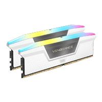 MEMORIA RAM CORSAIR DDR5 UDIMM  VENGEANCE RGB  64GB (2 X 32GB) 5200 MHZ C40  WHITE