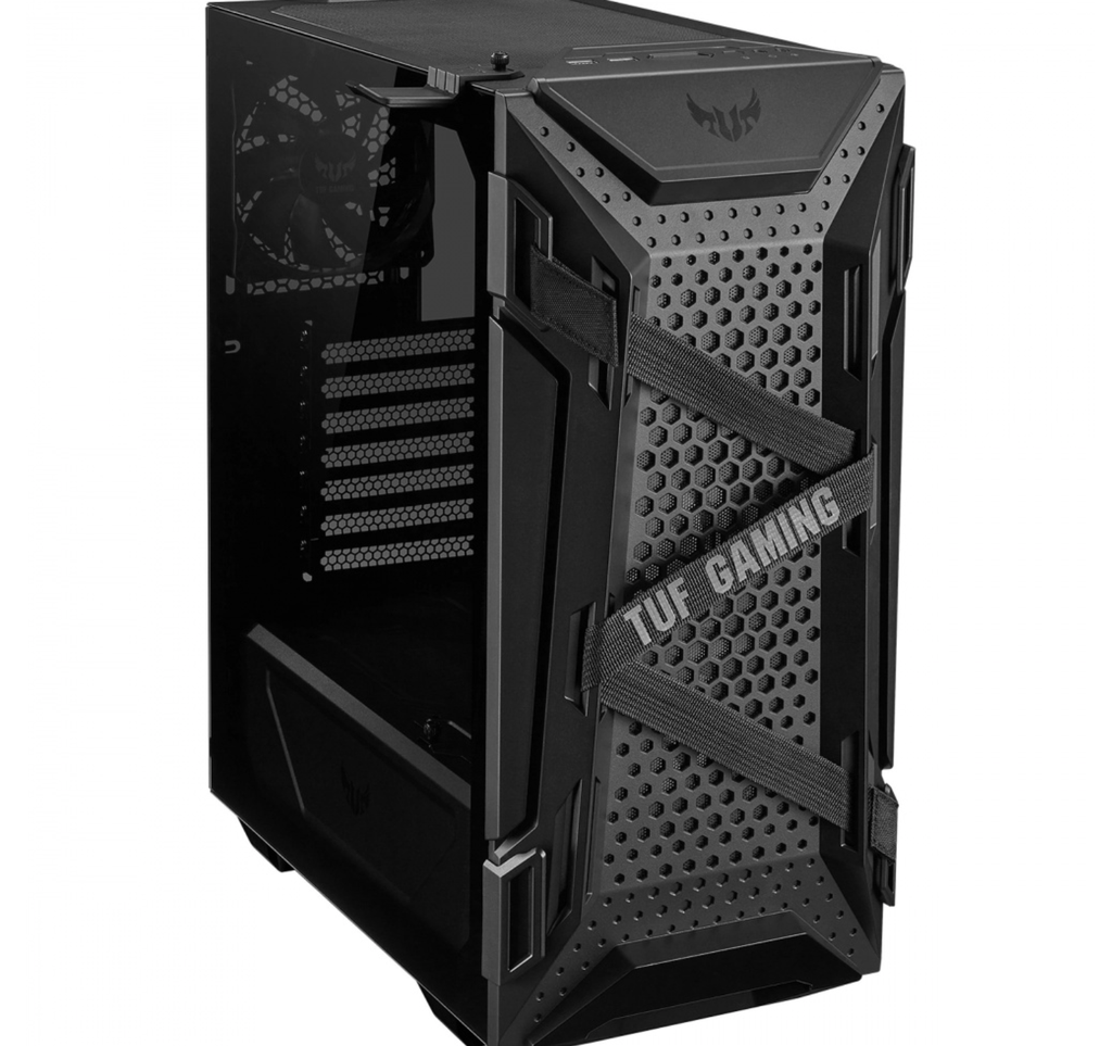 GABINETE ASUS TUF GAMING GT301/NEGRO/MEDIA TORRE/ATX/CRISTAL TEMPLADO/RGB/GAMER