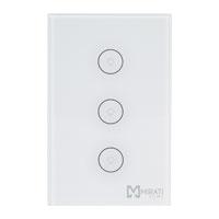 APAGADOR INTELIGENTE DE PARED // MIRATI // WIFI 2.4GHZ // 3 APAGADOR TOUCH // COMPATIBLE CON ANDROID E IOS // FUNCIONA CON ALEXA Y ASISTENTE DE GOOGLE