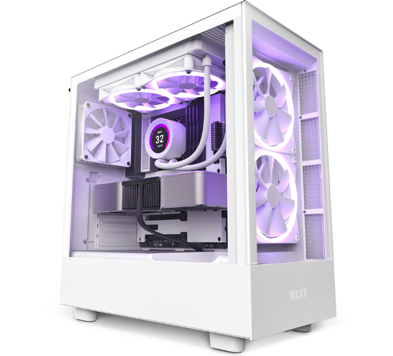 GABINETE NZXT H5 ELITE/ BLANCO/CON VENTANA/MIDI-TOWER/MICRO-ATX/RGB/GAMER