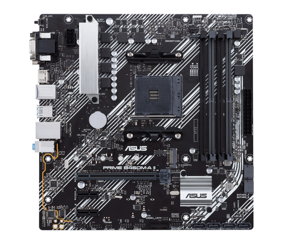 MB ASUS B450 AMD S-AM4 5A GEN /4X DDR4 2666 /HDMI /DVI-D /D-SUB /M.2 /6X USB 3.2 /MICRO ATX /GAMA