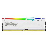 MEMORIA RAM KINGSTON DIMM DDR5 64GB (2X32GB) 6000MT/S FURY BEAST WHITE RGB EXPO CL30 288PIN 1.4V