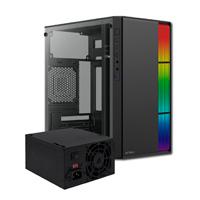 GABINETE ACTECK FUSION II GI440 / MICRO TORRE / MICRO ATX, MINI ITX / FUENTE 500W / ILUMINACION RGB