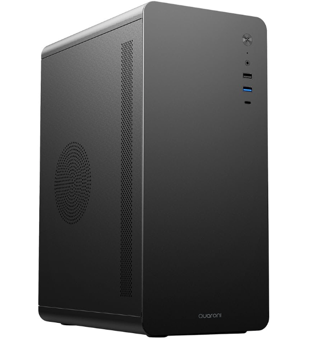 GABINETE MICRO TORRE QUARONI MICRO ATX, MINI ITX/1USB 2.0 1USB 3.0/USB 3.0/VERTICE CURVO/FUENTE 500