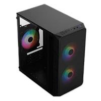 GABINETE ACTECK DOOM PRO MESH GI730M / MINI TORRE / MINI ITX, MICRO ATX / FUENTE DE PODER 600 W /