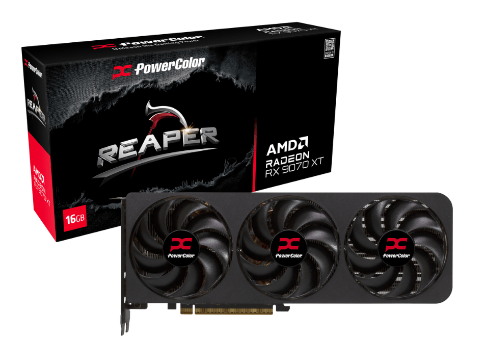Tarjeta de Video PowerColor Reaper Radeon RX 9070 XT 16GB GDDR6 PCI Express 5.0 x16 RDNA 4 RX9070XT 16G-A