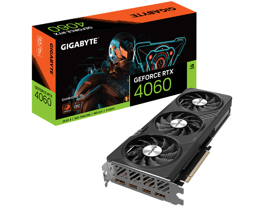 Tarjeta de Video Gigabyte NVIDIA GeForce RTX­­ 4060 GAMING OC 8, 8GB 128-bit GDDR6, PCI Express 4.0 GV-N4060GAMING OC-8GD pue
