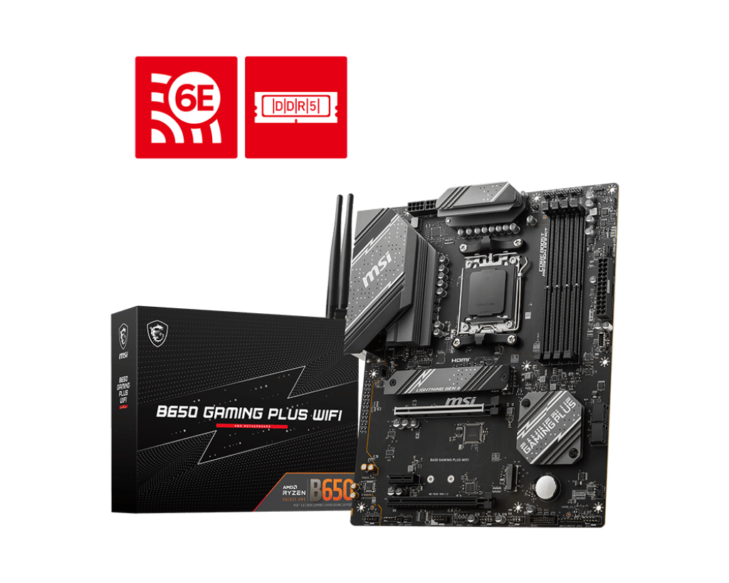 Tarjeta Madre Msi B650 Gaming Plus Wifi Am5 Ddr5 Atx
