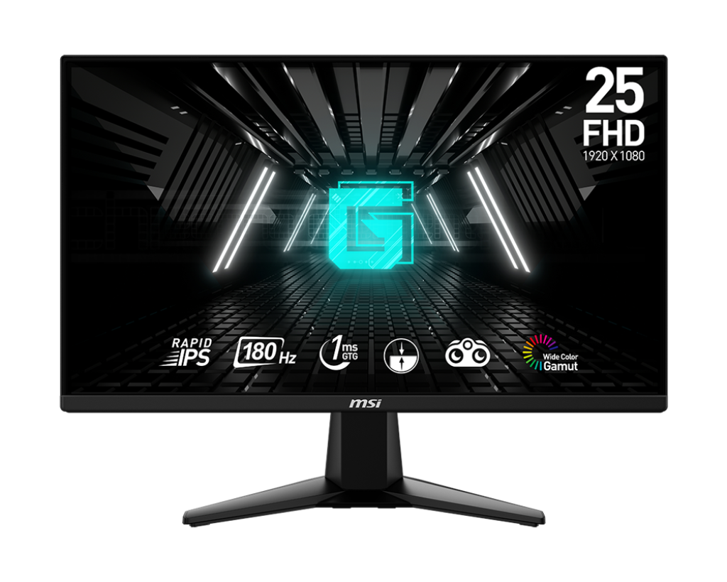 Monitor Gamer MSI G255F LCD 24.5", 1920x1080 Full HD, 180Hz, HDMI/DisplayPort, Negro
