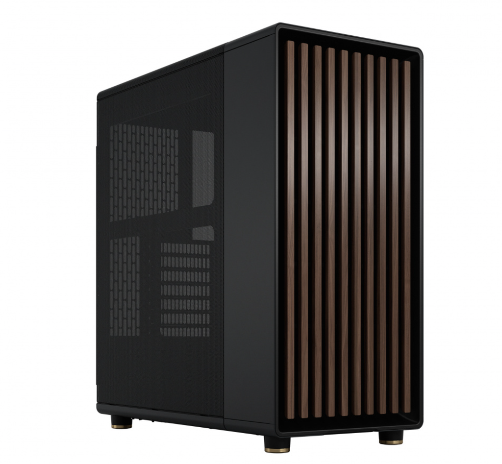 Gabinete Fractal Design North Mesh con Ventana, Midi-Tower, ATX/Mini-ITX/Micro-ATX, USB 3.0, sin Fuente, 2 Ventiladores Instalados, Negro
