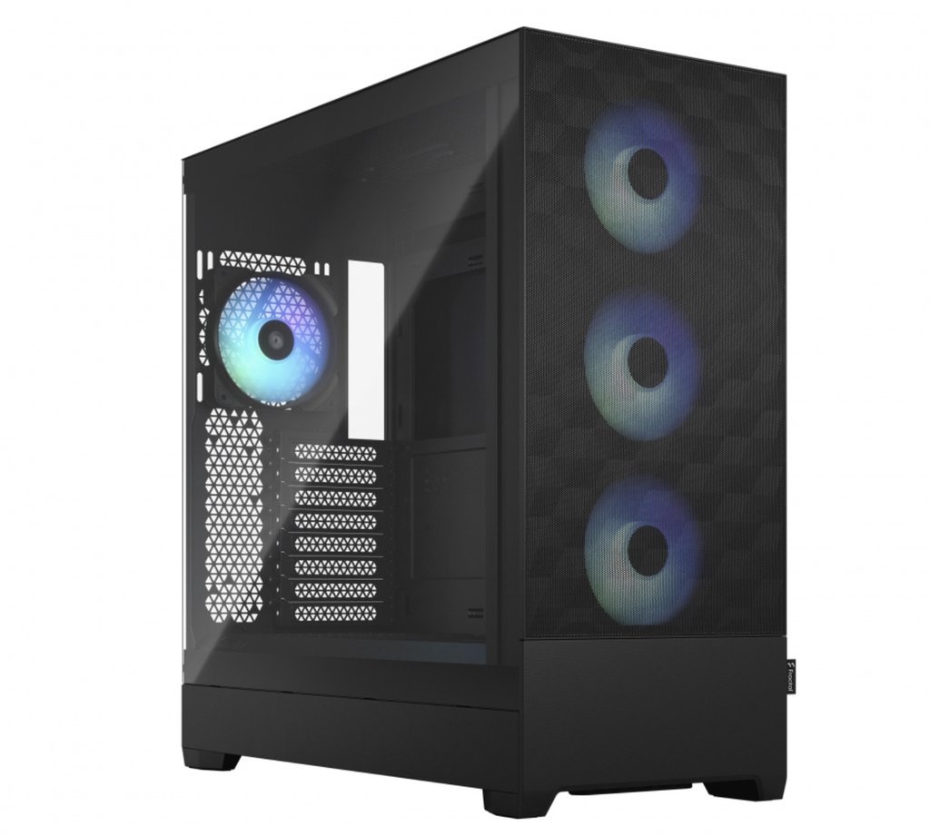 Gabinete Fractal Design Pop XL Air con Ventana, Midi-Tower, ATX/E-ATX/Mini-ITX/Micro-ATX, USB 3.0, sin Fuente, 4 Ventiladores Instalados, Negro