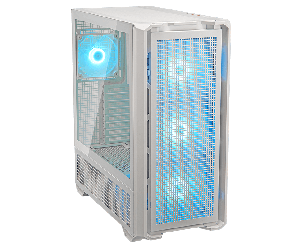 Gabinete Cougar Mx600 Blanco Rgb Crist Temp Atx/full Tower