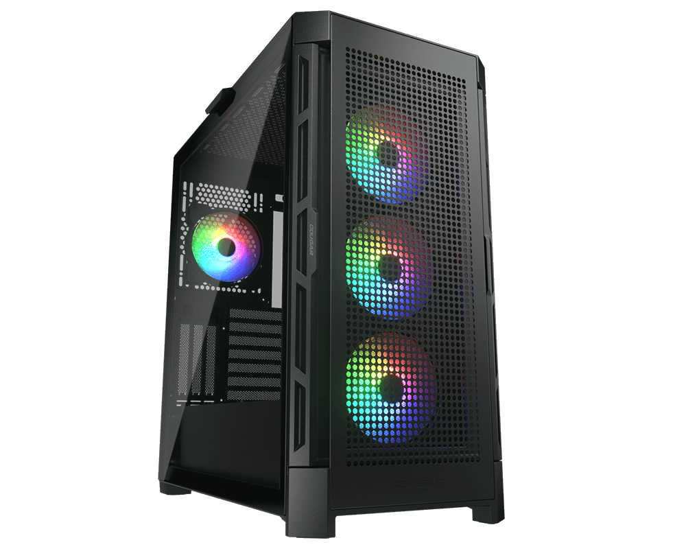 Gabinete Cougar Duoface Pro Negro Rgb Crist Temp Atx