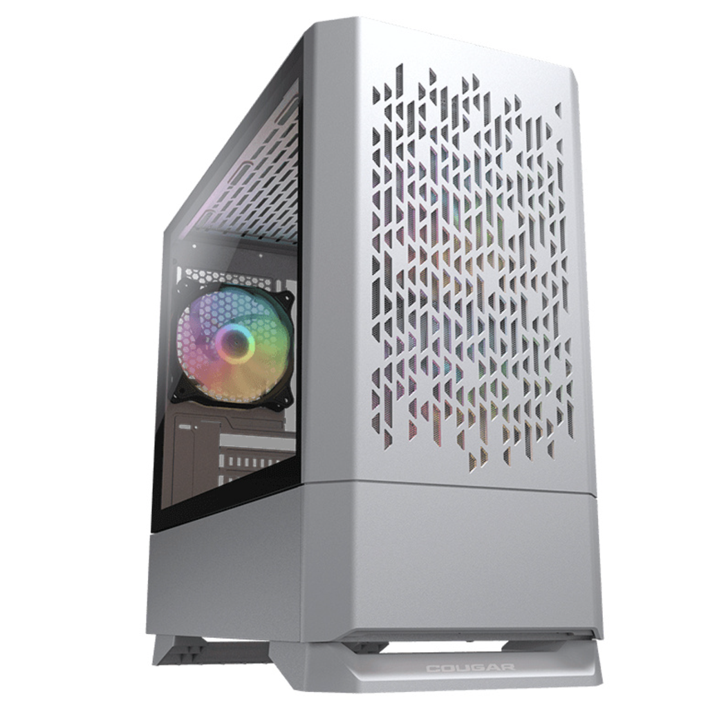 Gabinete Cougar MG140 Air RGB con Ventana, Mini Tower, micro ATX/Mini-ITX, USB 3.0, sin Fuente, Blanco