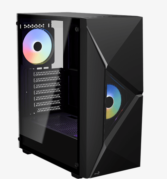 Gabinete Aerocool Player G-bk-v1 Negro Cris Temp Rgb Atx/matx/mitx