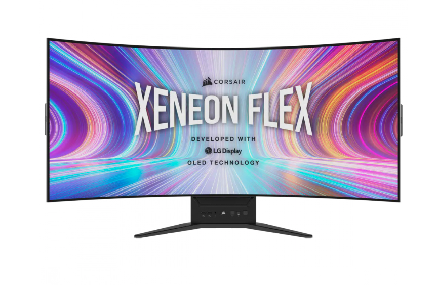 Monitor Gamer Curvo Corsair Xeneon Flex 45WQHD240 OLED 45", 3440x1440 Ultra Wide Quad HD, G-Sync/FreeSync, 240Hz, HDMI/DisplayPort, Negro
