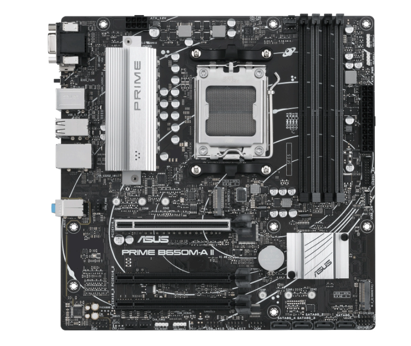 Mb Asus B650 Amd S-am5 9a Gen /4x Ddr5 5200 /hdmi /dp /vga /4x Usb 3.2 /micro Atx /gama Media