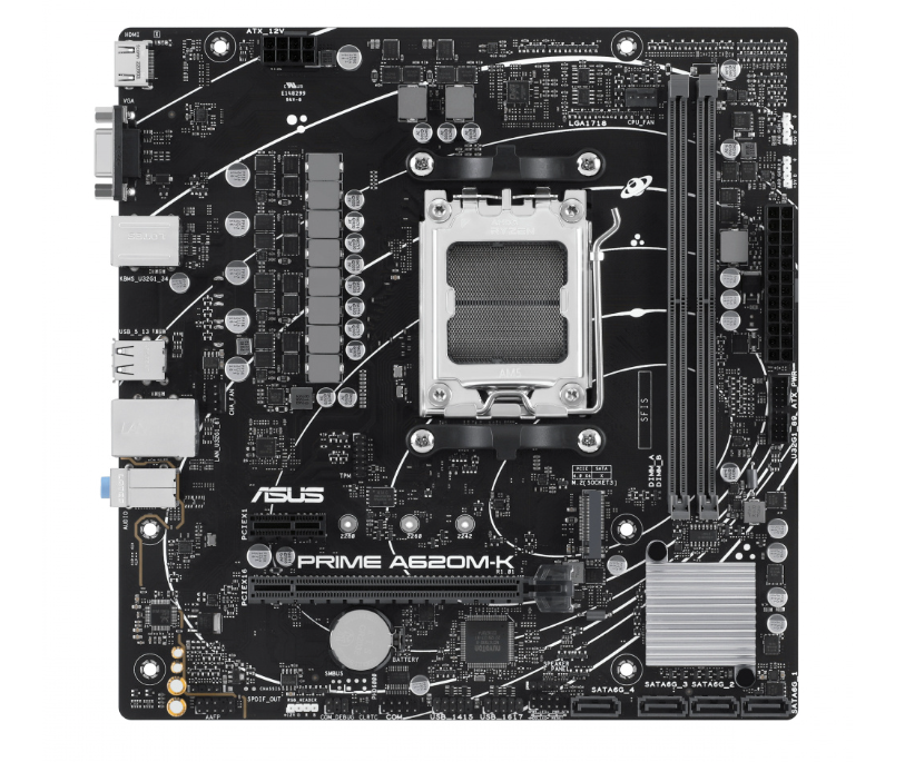 ASUS MB A620M AMD RYZEN AM5 2 DDR5 VGA PORT HDMI PRIME A620M-K-CSM
