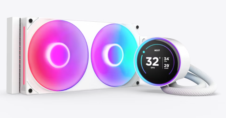 Enfriamiento Liquido Nzxt Kraken Elite 280 V2 Rgb White 280mm Con Pantalla Led