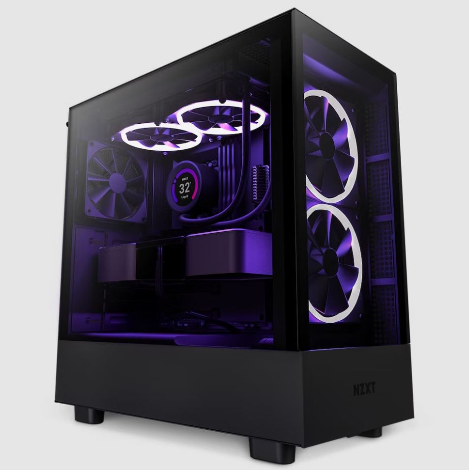 Gabinete Nzxt H5 Elite Compact Black, Atx 2.5x2,3.5x1, Usb3.2 Tipo A, Usb3.2 Tipo C