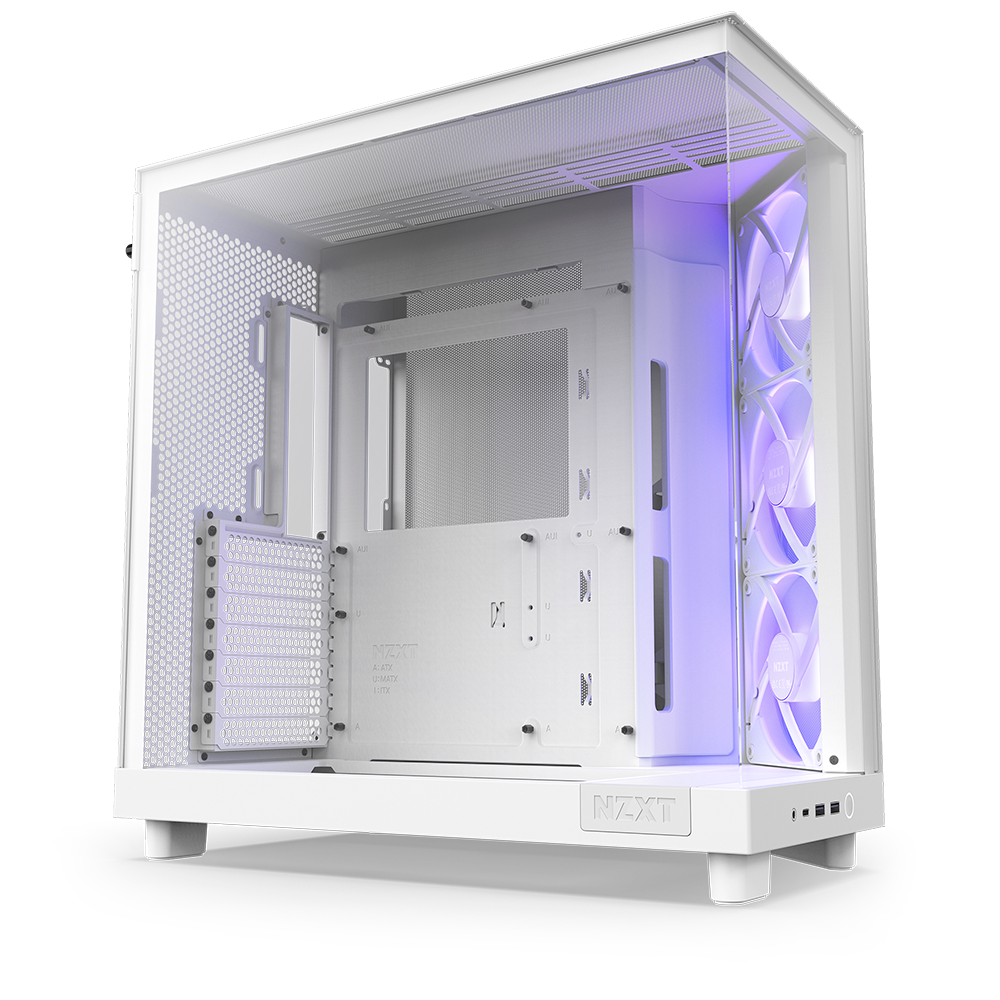 Gabinete Nzxt H6 Flow Blanco Cristal Temp Atx