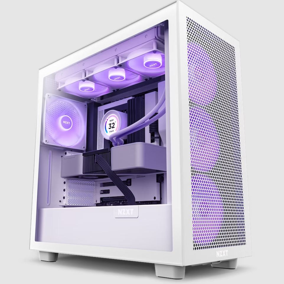 Gabinete Nzxt H7 Flow Rgb Blanco, Atx