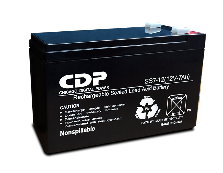 Bateria De Reemplazo Marca Cdp Mod Slb12-7.2 Ah Plomo Acido Libre De Mantenimiento