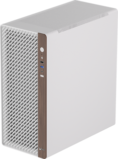Gabinete Formula Timberline T2 White / Wood Mid At, 3 Air Fan Rgb, 1usb Tipoc , 1 Usb 2.1